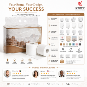 Papel Higiénico Suave de 4 Capas con Patrón <span class=keywords><strong>Arabesco</strong></span> de Dhow Palm Mountain, Ciudad Portuaria Costera del Golfo de Yemen - Product Image 4