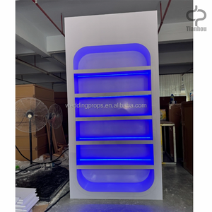 Soporte de <span class=keywords><strong>Vino</strong></span> Acrílico con Luces LED para Exhibición de Champán en Paredes, Ideal para Bodas y Eventos, <span class=keywords><strong>Precio</strong></span> de Fábrica - Product Image 5