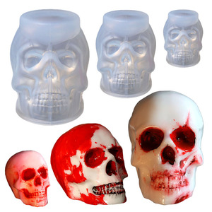 Moule goutte à goutte en silicone Halloween Scarface moule à bougie <span class=keywords><strong>jeu</strong></span> <span class=keywords><strong>de</strong></span> décoration <span class=keywords><strong>de</strong></span> vacances fait maison - Product Image 6