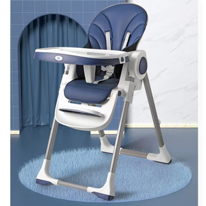 <span class=keywords><strong>Chaise</strong></span> haute pour <span class=keywords><strong>bébé</strong></span> pliable et réglable en hauteur, ergonomique, sans installation, en plastique, avec roulettes, écologique - Product Image 5