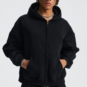 Sudadera con Capucha de Algodón Extra Grande con Cierre Personalizada para Hombre al por Mayor, Sudadera con Logotipo OEM, Fabricante al por Mayor - Product Image 1