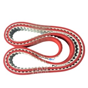 Yonghang Synchronous <b>Belt</b> <b>Red</b> Pu With Steel Wire For Glass Machinery Parts Customized Specifications - Product Image 5