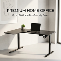 Table de bureau assis-debout moderne extensible en L, ergonomique, avec mémoire intelligente, qualité EO, vente en gros usine