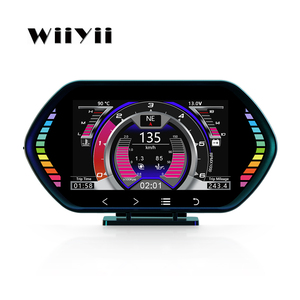 Wiiyui 2023 OBD2 GPS <span class=keywords><strong>LCD</strong></span> Công cụ Chẩn đoán với HUD đo nhiệt độ nước cho xe ô tô F12 xe OBD2 đo - Product Image 3