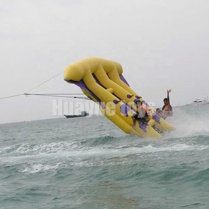 Barco de pesca inflable con mosca, <span class=keywords><strong>juego</strong></span> deportivo de agua, pez volador, barco de plátano, alta calidad - Product Image 6