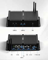 PC industriel haute performance-I5-8250U Intel (4C/8T), 6x ports COM, double LAN 2.5G, température large, prise en charge de Win10/Win11/Linux