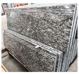 Natural China Oyster Sea Wave White Flower Granite Steps Stairs Treads T2cm T3cm Customized Sizes