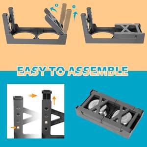 BOBITE Support de bol pour chien surélevé à 5 hauteurs réglables avec double mangeoire pour chien en acier inoxydable bols surélevés pour animaux de compagnie - Product Image 5