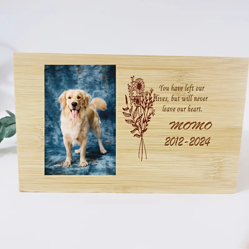Bamboo Personalized Wooden Pet Cremation Urn