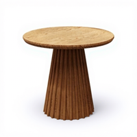 Ensemble table et chaises de style cabane en bois massif pour cafés, hôtels, salons de thé, pâtisseries, restaurants et centres commerciaux