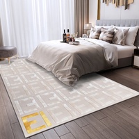 Tapis de salon de grande taille en laine et soie gris or de haute qualité, tissés à la main, provenant d'un fournisseur de tapis