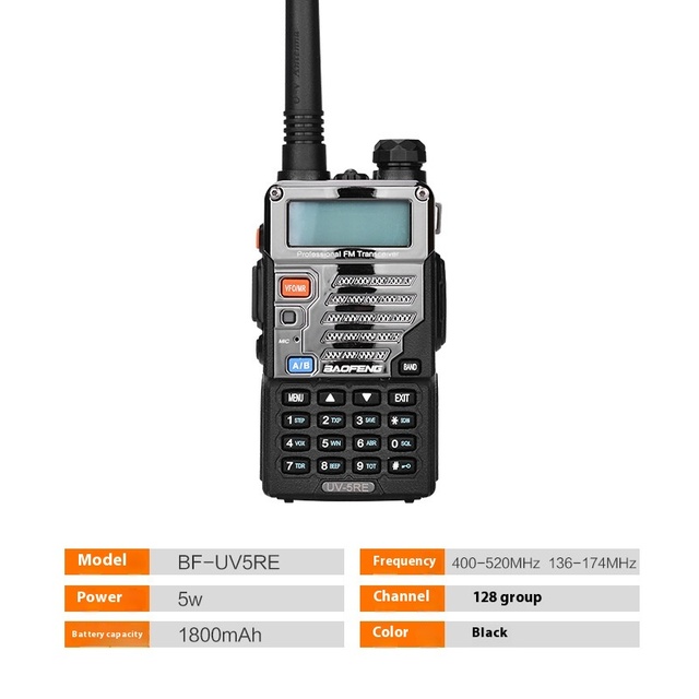 Uv5Re Mini Outdoor 5RE Handheld Walkie Talkie High Power Two Way Radio Third Generation FM Intercom for Cars Custom