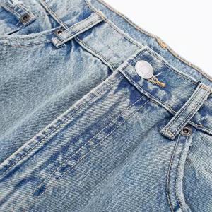 กางเกงยีนส์ขาดๆ สไตล์ลำลองเก๋ๆ สำหรับผู้หญิง คอลเลคชั่นใหม่ล่าสุด ทรงขาบาน กระเป๋าติดกระดุมแบบวินเทจ เอวสูง ระบายอากาศได้ดี - Product Image 6