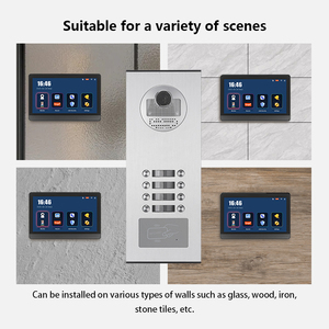 Intercomunicador Visual IP de Bajo Consumo con Visión Nocturna, 8 Botones, Unidad Exterior con Unidad Interior de 7 Pulgadas, Seguridad para Edificios de Oficinas - Product Image 2