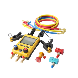 MG-100C Digital Manifold Gauges para Uso Doméstico HVAC Refrigeração 2-Valve Pressure Measuring Instruments para R22 R32 R134A - Product Image 3