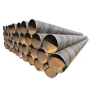 Tubo de aço soldado anticorrosão, 600mm de diâmetro para piles revestimento espiral tubos de aço soldados q345 x42 x56 tubulação de serra