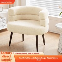Neuer Maßgefertigter Luxuriöser Leichter Kaschmir-Sessel für Wohnzimmer, Schlafzimmer, Begehbarer Kleiderschrank, Casual-Schminktisch-Stuhl