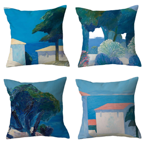 Hiện đại màu xám 18x18inch tối giản đệm Bìa Polyester gối vuông trường hợp dây kéo nhà trang trí sofa 45x45cm Jacquard - Product Image 4