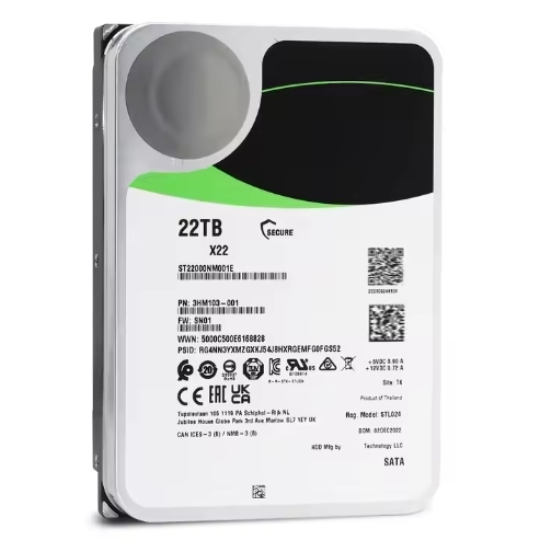 22TB HDD 7200RPM 3.5" 256MB 6Gbps SATA ST22000NM001E Enterprise Server Internal Disco Duro Hard Drive Disk HDD Hdd 22TB SATA