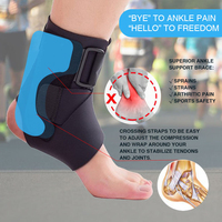 Attelle de cheville Youjie D34-1 en néoprène pour le sport, protection athlétique, soutien pour le basketball, conception 3D, souple et réglable