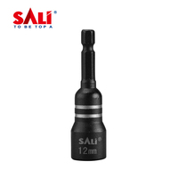 Jeu de douilles magnétiques SALI Cr-V, entraînement 1/2 pouce, 8 mm, 10 mm, 12 mm avec rallonge pour usage domestique et professionnel
