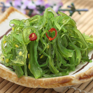 سلطة أعشاب البحر الطازجة بنكهة الواكامي، طعام صحي أخضر لذيذ - Product Image 3