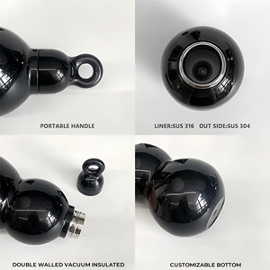 Fortune BPA-Free Unisex 750ml Acampar al aire libre Negocio Hervidor aislado Gran capacidad Diseño de mitología Vaso de acero inoxidable - Product Image 3