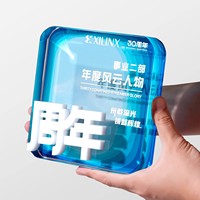 2025 baru kreatif kristal Zinc Alloy Piala High-end elegan penghargaan tahunan luar biasa karyawan peringatan ulang tahun