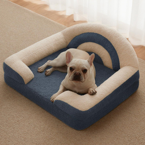 SUREWALHOME Cama para mascotas de moda, sofá para mascotas arcoíris, sofá para cachorros, silla con cojín cómodo, sofá ortopédico para perros y gatos - Product Image 4