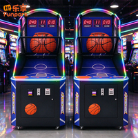 Funpark Machine de basket-ball d'arcade pliable de haute qualité, à monnayeur, pour parcs d'attractions