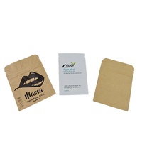 Sachets échantillons mini biodégradables écologiques en papier kraft thermoscellable pour chewing-gum, bonbons, biscuits et gommes