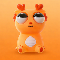 Jouets anti-stress en silicone Dragon à yeux bouffants, créatifs et amusants, vente en gros, jouet anti-stress Dragon mignon et amusant, très demandé