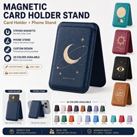 Portefeuille magnétique amovible en cuir PU avec logo OEM et support de carte de crédit pour iPhone 18 17, accessoires mobiles, support de téléphone, poignée de maintien