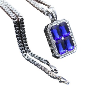 สร้อยคอจี้รูปทรงเรขาคณิตสไตล์ฮิปฮอปสำหรับผู้ชายและผู้หญิงสุดเทรนดี้เท่ๆ แบบชิ้นเดียว - Product Image 4