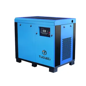 Preço do compressor de ar tipo parafuso giratório de acionamento direto industrial de baixo nível de ruído fabricado na China 18,5Kw 25Hp