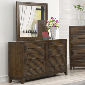 Mesita de noche con 2 cajones y acabado en nogal oscuro, muebles de almacenamiento resistentes, juego de muebles para dormitorio - Product Image 2