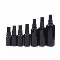 Flacon pompe à sérum 5 10 15 20 30 50 60 100 ml flacons vides en verre cosmétique violet foncé pour huile essentielle avec compte-gouttes et pompe