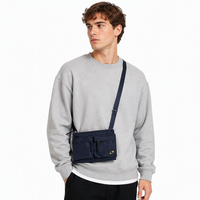 Sac bandoulière homme SEED CLUB en nylon à motif dessin animé, imperméable, léger, tendance estivale, fermeture éclair, grande taille (Échantillon gratuit)