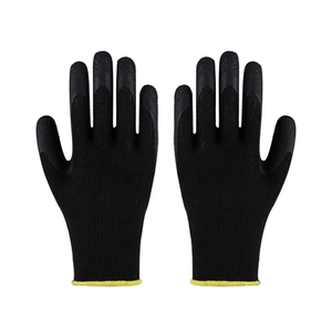 Gants en <span class=keywords><strong>latex</strong></span> noir antidérapants, résistants aux déchirures, durables, usage général - Product Image 1