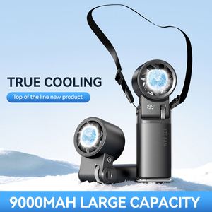 Long Endurance 12H Handheld 16°C Ice Cooling 199 Speeds 6000Mah Rechargeable Portable Foldable Fan for Camping & Commute - Product Image 6
