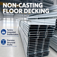 Plancher en acier galvanisé sans coulage |   Plateforme de mezzanine structurelle pour les projets de construction de bâtiments en acier pour entrepôts