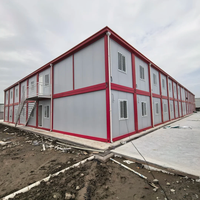 Maison préfabriquée de type K, camp de travail, dortoir démontable, hébergement temporaire pour personnel, panneaux sandwich, bâtiment de bureaux en acier, maison K