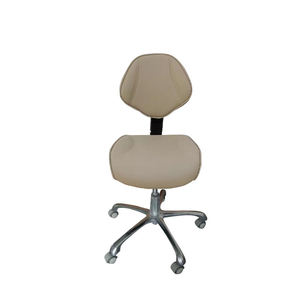 White Classic Multifunctional Pedicure Chair Copper/Glass Backrest Nail Salon Technician Chair Customizable Color Heat Vibration - Product Image 4