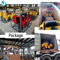 Grand rouleau compacteur à double tambour en acier pour machines, 1 tonne, 2 tonnes, 3 tonnes, pour le compactage du sous-sol et du lit de voie ferroviaire