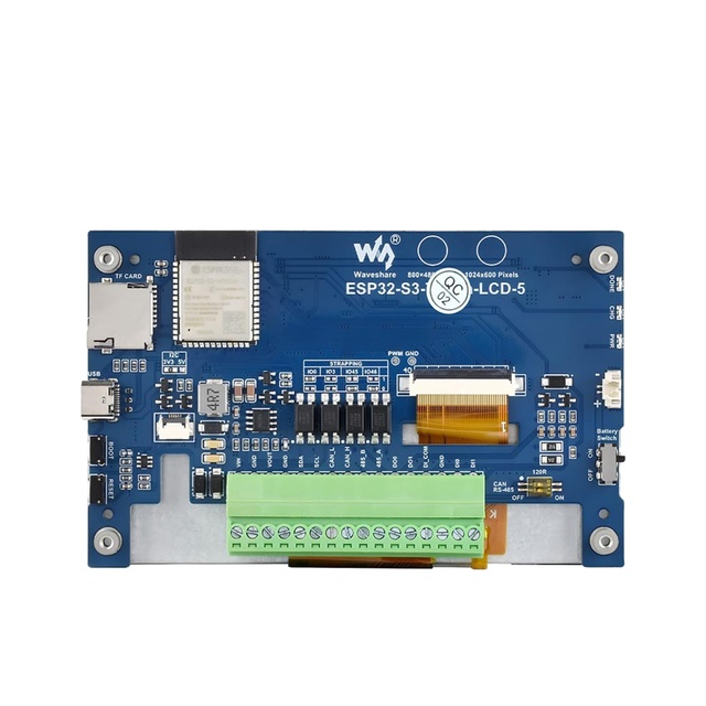 Waveshare ESP32-S3 5inch Display Development Board 800*480 32-Bit LX7 Dual-Core Processor 100% New China Origin Box Packaging