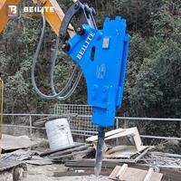 Mini Rompedor Hidráulico BLT-53B Beilite con Bomba para Excavadoras Kubota KX080 Yanmar Vio80 de 1.5-3.5t, Reparación de Carreteras Municipales