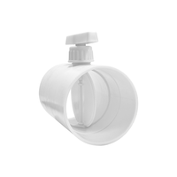 Nouvelle vanne de retenue ronde en plastique pour conduit, vanne d'air manuelle pour ventilateur d'extraction de salle de bain en PVC