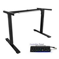 Cadre de bureau électrique intelligent et réglable en hauteur à moteur unique en acier, avec design ergonomique, pour bureau commercial autoportant