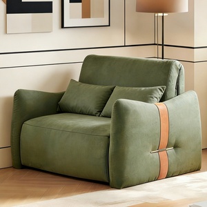 Sofá Cama Moderno de Tela, Convertible, Multifuncional, Reclinable, Sofá de Dos Plazas de Lujo, Sillón Cama Extraíble Inteligente para Espacios Pequeños - Product Image 5