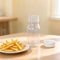 Bouteille de jus en PP sans BPA de 110 ml avec bouchon à vis inviolable pour smoothies, boissons petit-déjeuner, bonbons et gelées